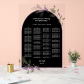 Zoete Bloemenboog Bruiloft Zitkaarten Llac ID998 Acryl Bord (Huwelijk)