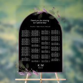 Zoete Bloemenboog Bruiloft Zitkaarten Llac ID998 Acryl Bord (Neutraal)