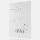 Zoete Bloemenbruiloft Welkom ID1045 Acryl Bord (Hoek)