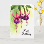 Zoete Bloemencascade Kaart (Gele Bloem)