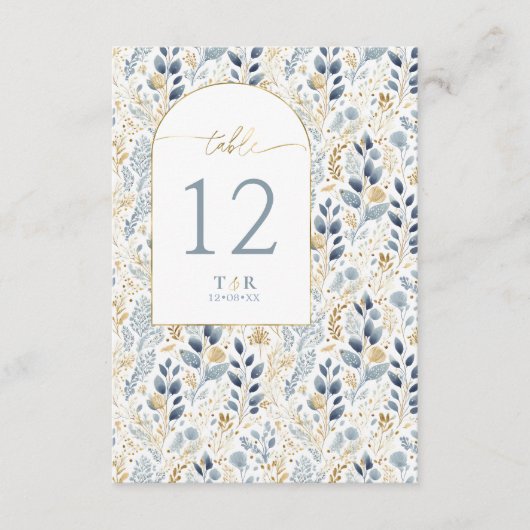 Zoete Bloemenhuwelijkstafel nummer ID1045 Kaart (Voorkant)