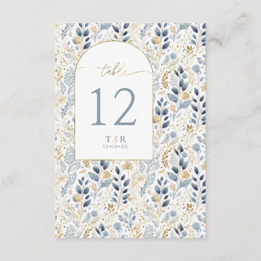 Zoete Bloemenhuwelijkstafel nummer ID1045 Kaart (Achterkant)