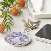 Zoete Bloemige Geest Halloween Charme Sleutelhanger (Zijkant)