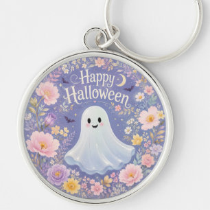 Zoete Bloemige Geest Halloween Charme Sleutelhanger