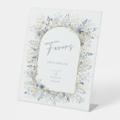 Zoete bloemige trouwgunsten ID1045 Reclamebord Met Voetstuk (Voorkant)