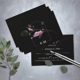 Zoete Bloemrijke Boog Trouwlila ID998 RSVP