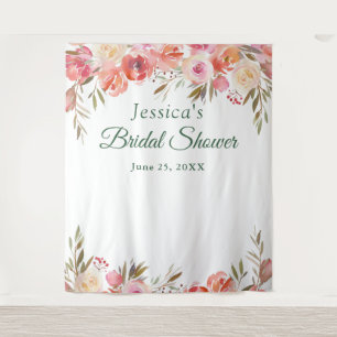 Zoete Blush Bruidsfeest Fotohokje Achtergrond Wandkleed