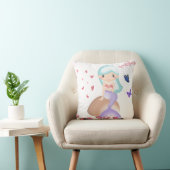 Zoete Blush Kunst Kussen (Stoel)