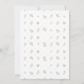 Zoete Blush Roos Bloem Foto Script Kaart (Achterkant)