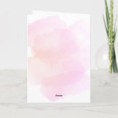 Zoete Blush Roze Sakura Bloemen Verjaardag Kaart (Achterkant)