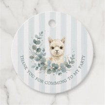 Zoete Boho Alpaca Verjaardag Eucalyptus