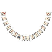 Zoete boho folk art konijn Hygge bloesem Vlaggetjes (Alle)