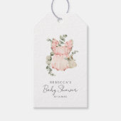 Zoete Boho Meisje Baby Shower Cadeaulabel (Voorkant)