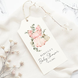 Zoete Boho Meisje Baby Shower Cadeaulabel