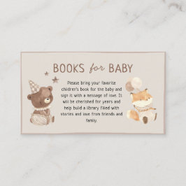 Zoete Boho Waterverf Dieren Boeken voor Baby's Informatiekaartje