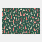 Zoete Bomen Kerstvakantie Winter Coördinatie Inpakpapier Vel (Voorkant 2)