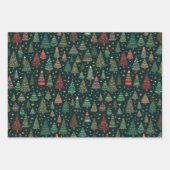 Zoete Bomen Kerstvakantie Winter Coördinatie Inpakpapier Vel (Voorkant)