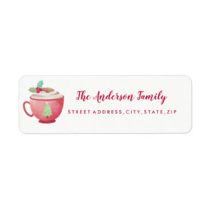 Zoete Boom Mok Kerst Retouradres Label