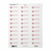 Zoete Boom Mok Kerst Retouradres Label (Full Sheet)