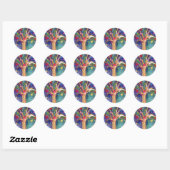 zoete boom ronde sticker (Vel)