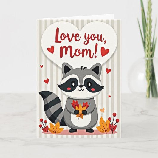 Zoete Bos Moeder Liefde Kaart (Voorkant)