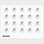 Zoete bosbes - dank je ronde sticker (Vel)