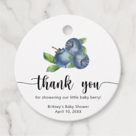 Zoete bosbes - dank u bedankjes labels