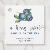 Zoete bosbessen bedankjes labels (Voorkant)