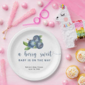 Zoete bosbessen papieren bordje (Feest)