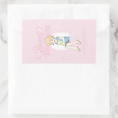 Zoete Bosbessendromen ✩°｡ ⋆｡°✩  Rechthoekige Sticker (Tas)