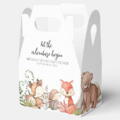 Zoete bosdier baby shower bedankdoosjes (Geopend)