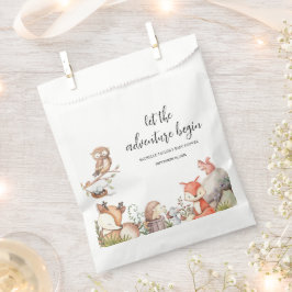Zoete bosdier baby shower bedankzakje