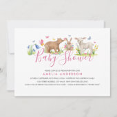 Zoete Bosdier Baby Shower Kaart (Voorkant)