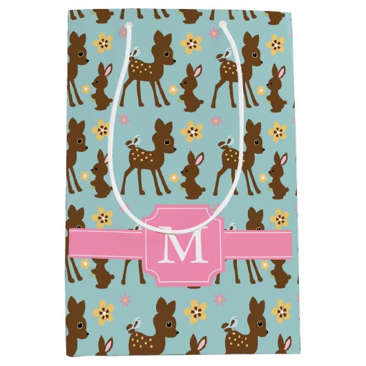 Zoete bosdieren, gemonogd medium cadeauzakje (Voorkant)