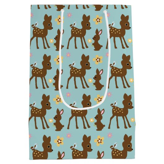 Zoete bosdieren, gemonogd medium cadeauzakje (Achterkant)