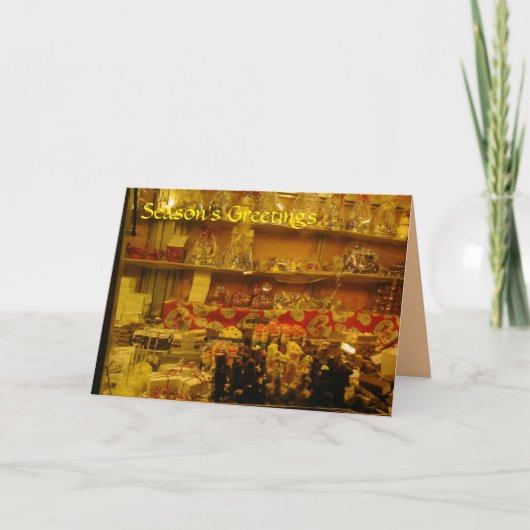 Zoete Box bij de Duitse Markt van Kerstmis, Feestdagen Kaart (Voorkant)