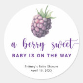 Zoete braam ronde sticker (Voorkant)