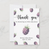 Zoete braambes - dank u bedankkaart (Voorkant)