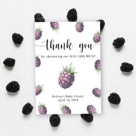 Zoete braambes - dank u bedankkaart