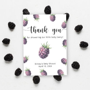 Zoete braambes - dank u bedankkaart