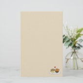 Zoete brood met hete chocolade Pan dulce Mexicaans Briefpapier (Staand voorkant)