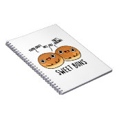 Zoete Broodjes Grappige Bak Punt Notitieboek (Rechterzijde)