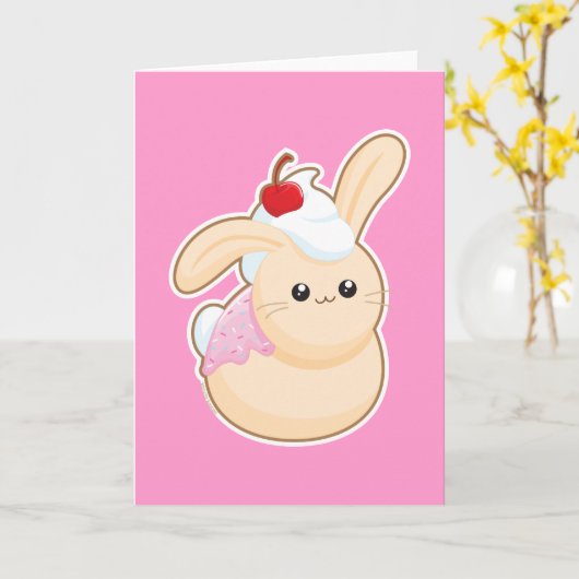 Zoete broodjes kaart (Gele Bloem)