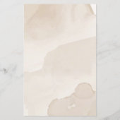 Zoete bruine waterverf teddybeer Baby shower (Achterkant)