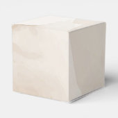 Zoete bruine waterverf teddybeer Baby shower Bedankdoosjes (Achterkant)