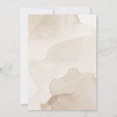 Zoete bruine waterverf teddybeer Baby shower Kaart (Achterkant)