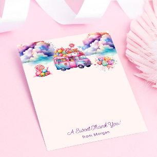Zoete Budget CandyLane Kinderverjaardagssticker Bedankkaart