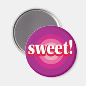 Zoete Bull's-Eye-Magneet Magneet (Voorkant / Achterkant)