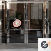 Zoete Cake Bakkerij Cake & Dessert Logo Raamsticker (Kantoordeur)