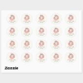 Zoete Cake Bakkerij Cake & Dessert Logo Ronde Sticker (Vel)